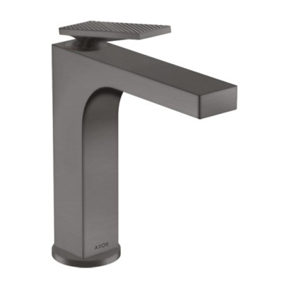 Axor Citterio Смеситель для раковины 160, на 1 отв., излив h: 16см, с донным клапаном, с текстурой, цвет: шлифованный черный хром