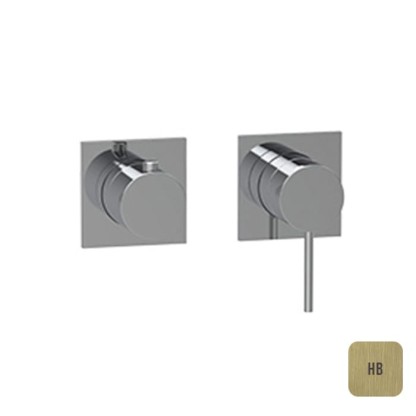 Almar Modular Смеситель для душа, встраиваемый, с переключателем на 2-3 положения, цвет: латунь брашированная PVD