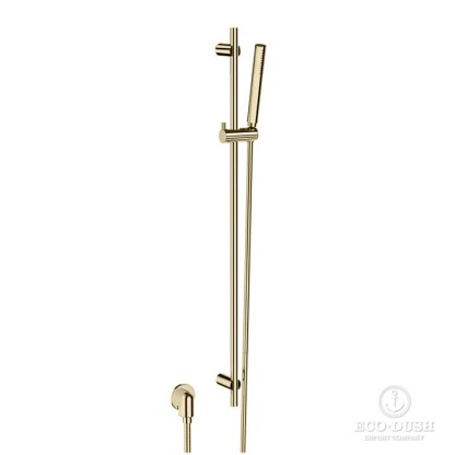 Stella Bamboo Душевой гарнитур, с ручным душем, штангой, подводом воды и шлангом, цвет Brushed nickel PVD