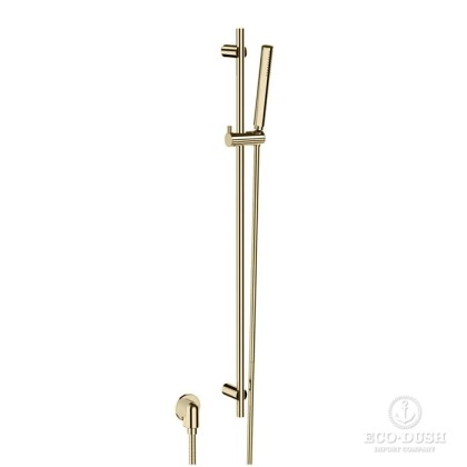 Stella Bamboo Душевой гарнитур, с ручным душем, штангой, подводом воды и шлангом, цвет Brushed nickel PVD