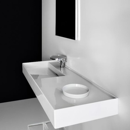 Laufen Kartell Раковина 120х46х12 см, 1 отв., без перелива, цвет: белый