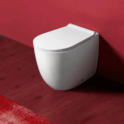 SIMAS Vignoni унитаз напольный приставной безободковый "Rimless" высокий H=50см, 56х36,5см, слив универсальный, цвет: белый