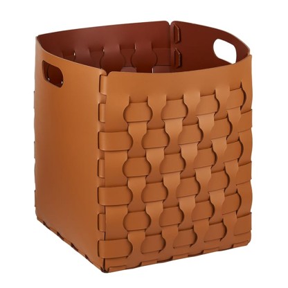ADJ Корзинка Dubai, 35x35xH40 см., цвет: коньяк/бордо