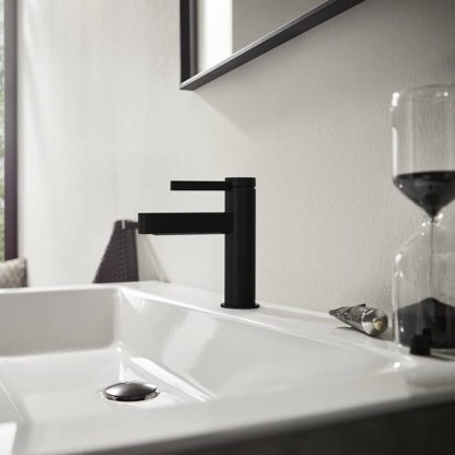 Hansgrohe Finoris Смеситель для раковины, 1 отв., цвет: черный матовый