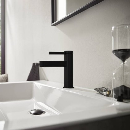 Hansgrohe Finoris Смеситель для раковины, 1 отв., цвет: черный матовый