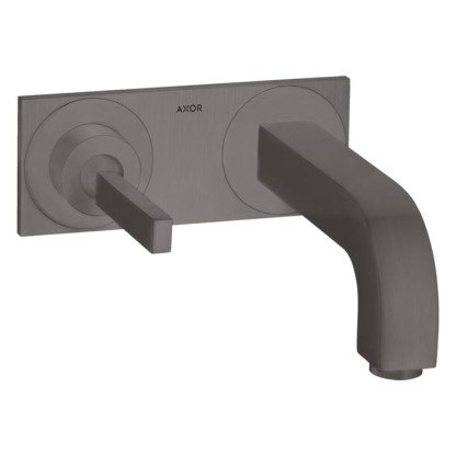 Axor Citterio Смеситель для раковины 220, встраиваемый, излив: 22см., цвет: шлифованный черный хром