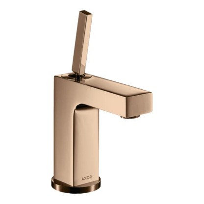 Axor Citterio Смеситель для раковины 110, на 1 отв., излив 10.4см., без донного клапана, цвет: полированное красное золото
