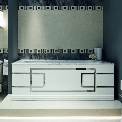 Oasis Aurelie Ванна отдельностоящая 185х85см., цвет: Bianco Statuario/белый глянцевый