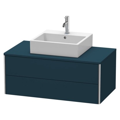 Duravit XSquare Тумба с раковиной 100х54.8х40см., подвесная, с 2 выдв ящик, цвет: темно-синий шелковисто-матовый