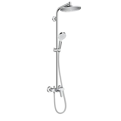 Hansgrohe Crometta S 240 SHP Душевая система 102см, с верхним ?240мм., ручным дешем и однорычажным семесителем, цвет: хром ЦЕНА по АКЦИИ