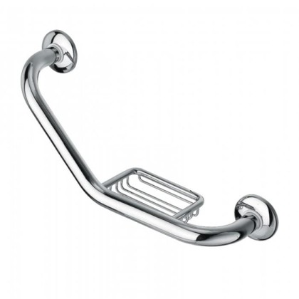 Поручень для ванны с мыльницей Bongio Brasil&Hotelerie, цвет: хром