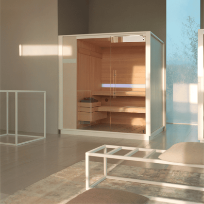 Effegibi One S Сауна 214x171x226см, в нишу, цвет: Soft Sand