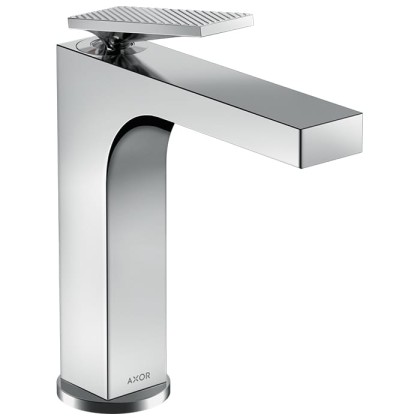 Axor Citterio Смеситель для раковины, 1 отв., излив h160мм, с текстурой, цвет: хром