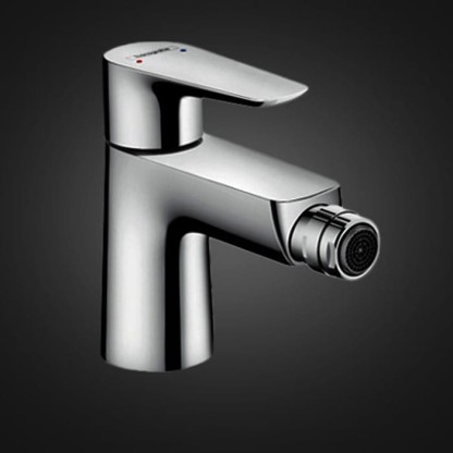 Hansgrohe Talis E Смеситель для биде, однорычажный, со сливным клапаном push-open, цвет: хром