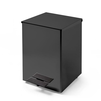 3SC Metal Quadra Ведро 5 л. 18x22xh26 см, с педалью, с крышкой и механизмом softclose, цвет: черный матовый