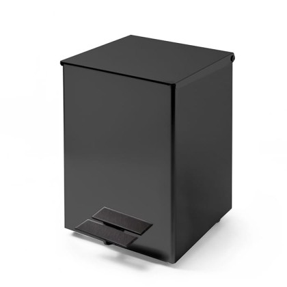 3SC Metal Quadra Ведро 5 л. 18x22xh26 см, с педалью, с крышкой и механизмом softclose, цвет: черный матовый