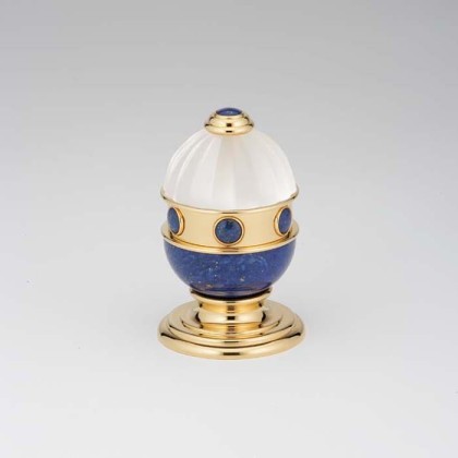 THG Cheverny Lapis Lazuli Вентиль смесителя для раковины, вставки лазурит, цвет: полированное золото