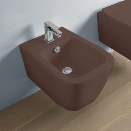 Artceram A16 Биде подвесное 36х52см, 1 отв., цвет: cocoa