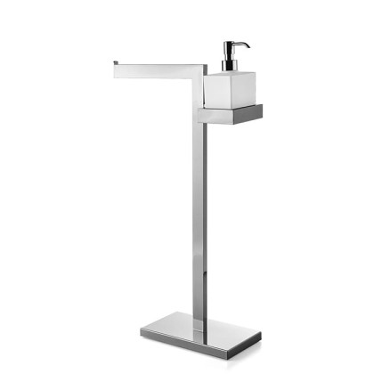 3SC SK Напольная стойка, 63см, с полотенцедержателем и мыльницей, цвет: хром