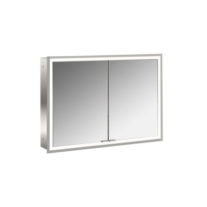 Emco Prime Зеркальный шкаф 100см., с подсветкой LED Facelift встраив. модель, 2-дверки, IP 20 зеркальная задняя стенка