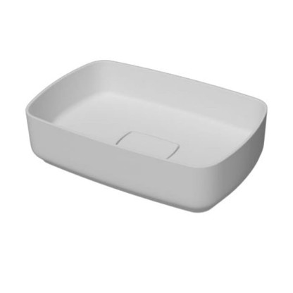 MOMA Ninfea Раковина 48х32см., накладная, с донным клапаном, цвет: белый матовый