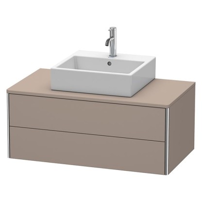 Duravit XSquare Тумба с раковиной 100х54.8х40см., подвесная, с 2 выдв ящик, цвет: базальт матовый