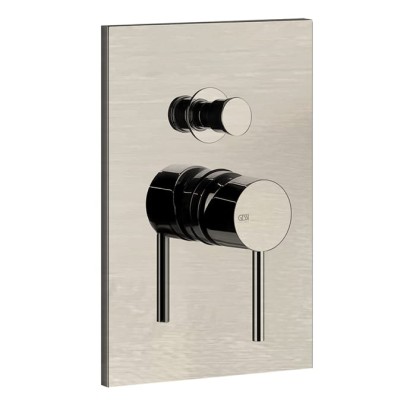 Gessi Emporio Via tortona Смеситель для душа, встраиваемый, на 2 выхода с переключателем ванна-душ, цвет: Finox Brushed Nickel