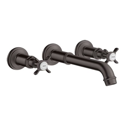 Axor Montreux Смеситель для раковины, встраиваемый, излив: 22.5см., цвет: шлифованный черный хром