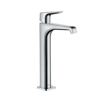 Axor Citterio E, Смеситель для раковины в форметаза 280, однорычажный,с рычаговой рукояткой,неперекрываемый сливнойгарнитур, цвет: хром