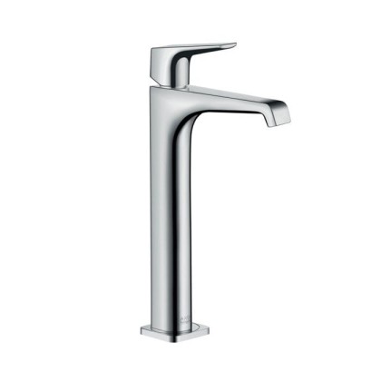 Axor Citterio E, Смеситель для раковины в форметаза 280, однорычажный,с рычаговой рукояткой,неперекрываемый сливнойгарнитур, цвет: хром