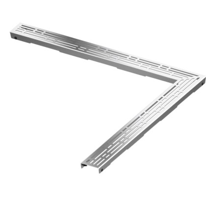 TECE Решетка "basic" , 900х900 мм, угловая, нержавеющая сталь, полированная