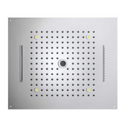 BOSSINI DREAM/4 Верхний душ 570 x 470 мм, с 4 LED RGB, 4 режима (дождь, каскад, водопад, моноструя), блок питания/управления, Cromoterapia, цвет: хром