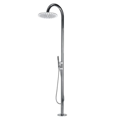 Bossini Tetis Душевая колонна напольная, h2285 мм, верхний душ ?300 мм, 2 прогрессивных смесителя, цвет: хром