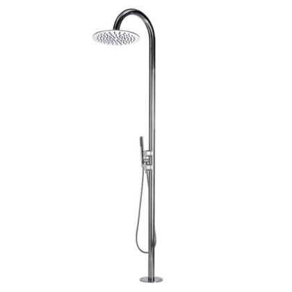 Bossini Tetis Душевая колонна напольная, h2285 мм, верхний душ ?300 мм, 2 прогрессивных смесителя, цвет: хром