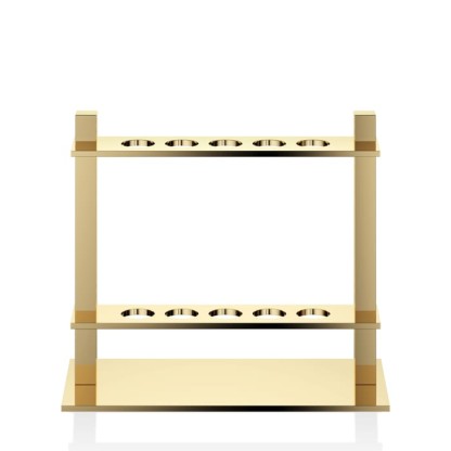 Decor Walther DW 330 Держатель для зубных щёток 15x7x13.5см, настольный, цвет: золото