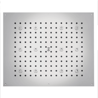 BOSSINI DREAM-RECTANGULAR Верхний душ 570x470 мм, с 12 LED (белый), блок питания/управления, цвет: хром