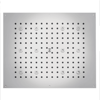 BOSSINI DREAM-RECTANGULAR Верхний душ 570x470 мм, с 12 LED (белый), блок питания/управления, цвет: хром