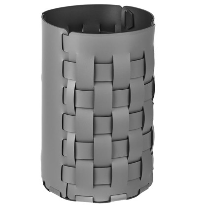 ADJ Корзина для мусора Bottega, D22xH35 см., цвет: серый/черный