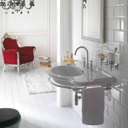 Globo Paestum Раковина 110x60 см, 1 отв., цвет: белый