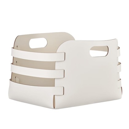 ADJ Корзина Riga, 27x36xH25 см., цвет: белый/панна котта