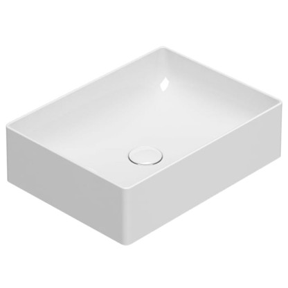 Globo Le Pietre Раковина 50х37х14см., без отв., накладная, с донным клапаном, цвет: белый