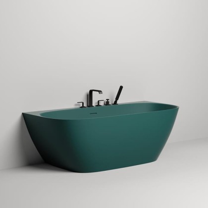 Salini Sofia Wall Ванна пристенная 180х85х61см., донный клапан, сифон, слив-перелив, опорная рама, материал: S-sense , цвет: Opal green