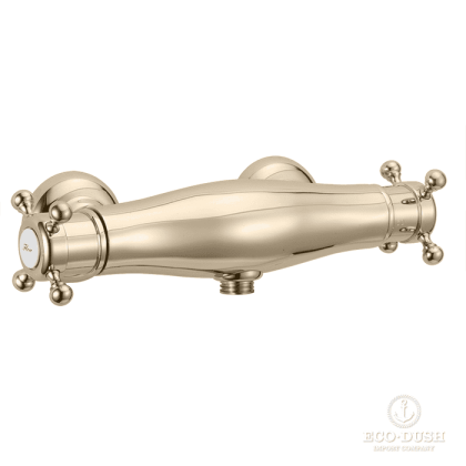 HUBER Victorian Смеситель для душа, термостатический, настенный, цвет: никель матовый