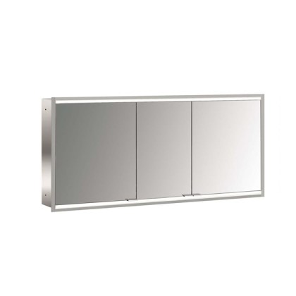 Emco Prime Зеркальный шкаф 140см., с подсветкой LED 2 Facelift встраив. модель, 3-дверки, IP 20 зеркальная задняя стенка