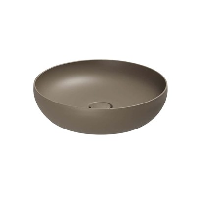 Azzurra Elegance Circle Раковина круглая накладная, &empty;40xH10 см, без отв., без перелива, цвет: Tortora