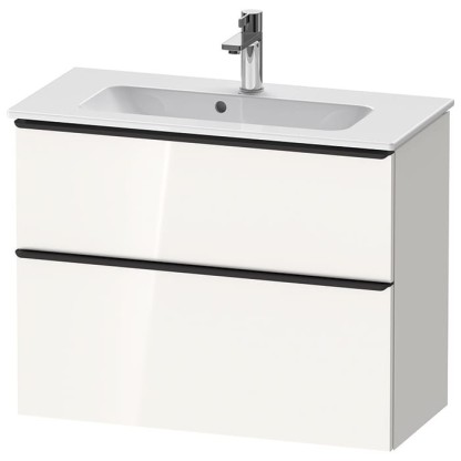 Duravit D-Neo Тумбочка подвесная Compact 81x37.2x62.5см., раковина, 1 ящик, цвет: белый высокоглянцевый