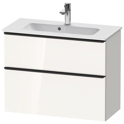 Duravit D-Neo Тумбочка подвесная Compact 81x37.2x62.5см., раковина, 1 ящик, цвет: белый высокоглянцевый