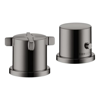 Axor Citterio E Смеситель для ванны, 2 отв., термостатический, цвет: полированный черный хром