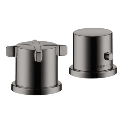 Axor Citterio E Смеситель для ванны, 2 отв., термостатический, цвет: полированный черный хром