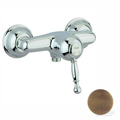 CISAL Arcana Royal Смеситель однорычажный настенный для душа, цвет: бронза